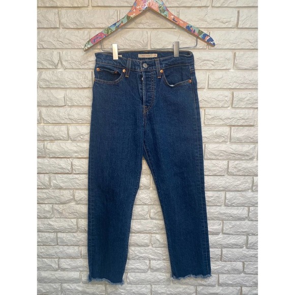 Levi’s Wedgie Icon Fit Raw Hem Jeans size 25 - Picture 2 of 8